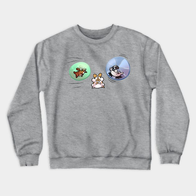 hamsters Crewneck Sweatshirt by RainbowRat3